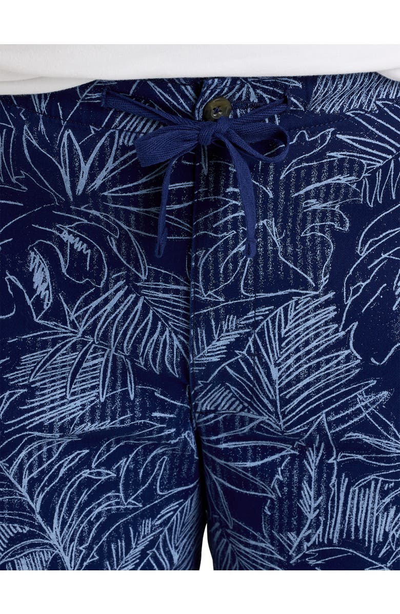 True Nation by DXL Stretch Tropical Drawstring Shorts, Alternate, color, Tropical Palms