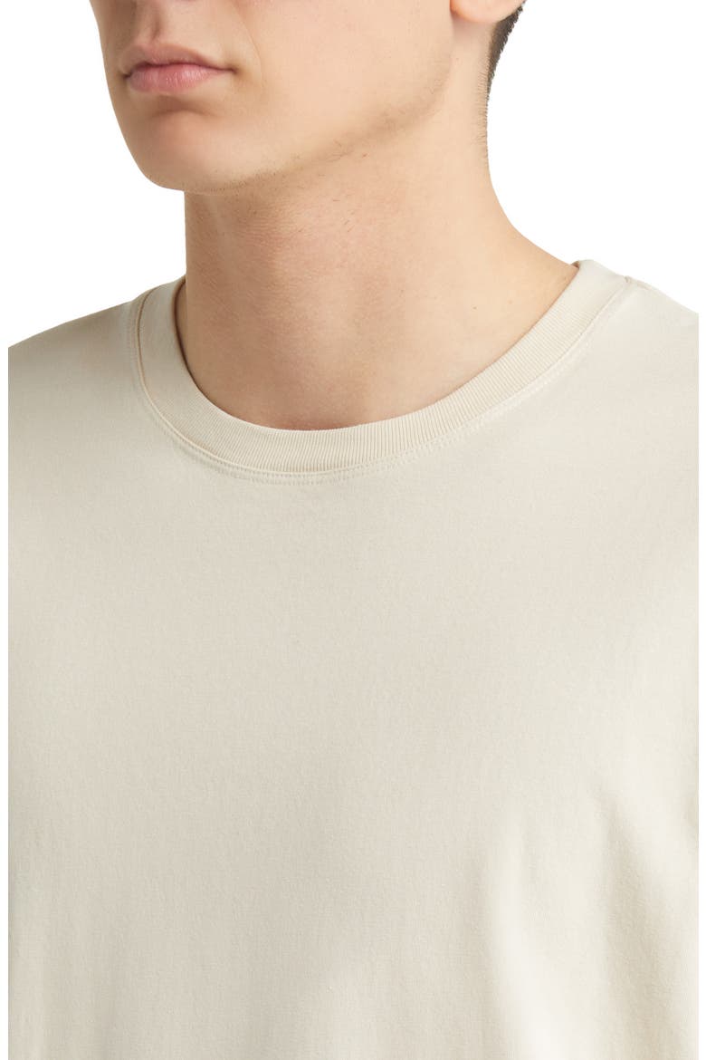 Logo Cotton T-Shirt, Alternate, color, WHITE BEIGE