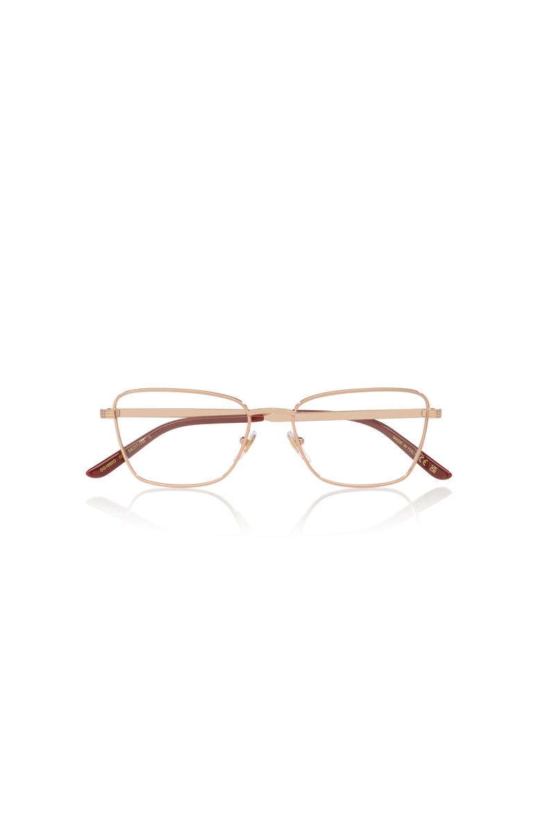 Gucci 53mm Cat Eye optical glasses, Alternate, color, Gold