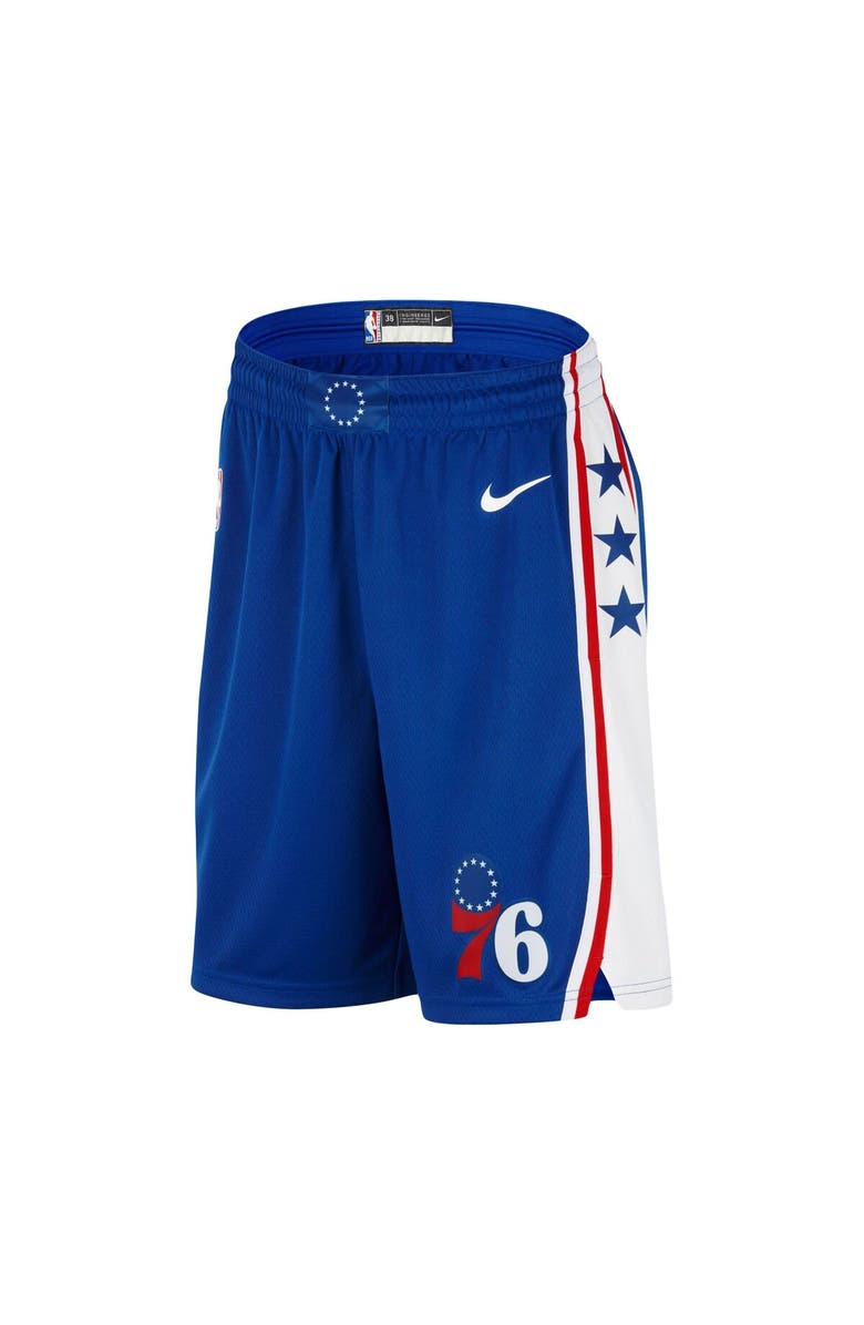 Nike Men's Nike Royal Philadelphia 76ers Swingman Icon Edition Shorts, Alternate, color, Royal