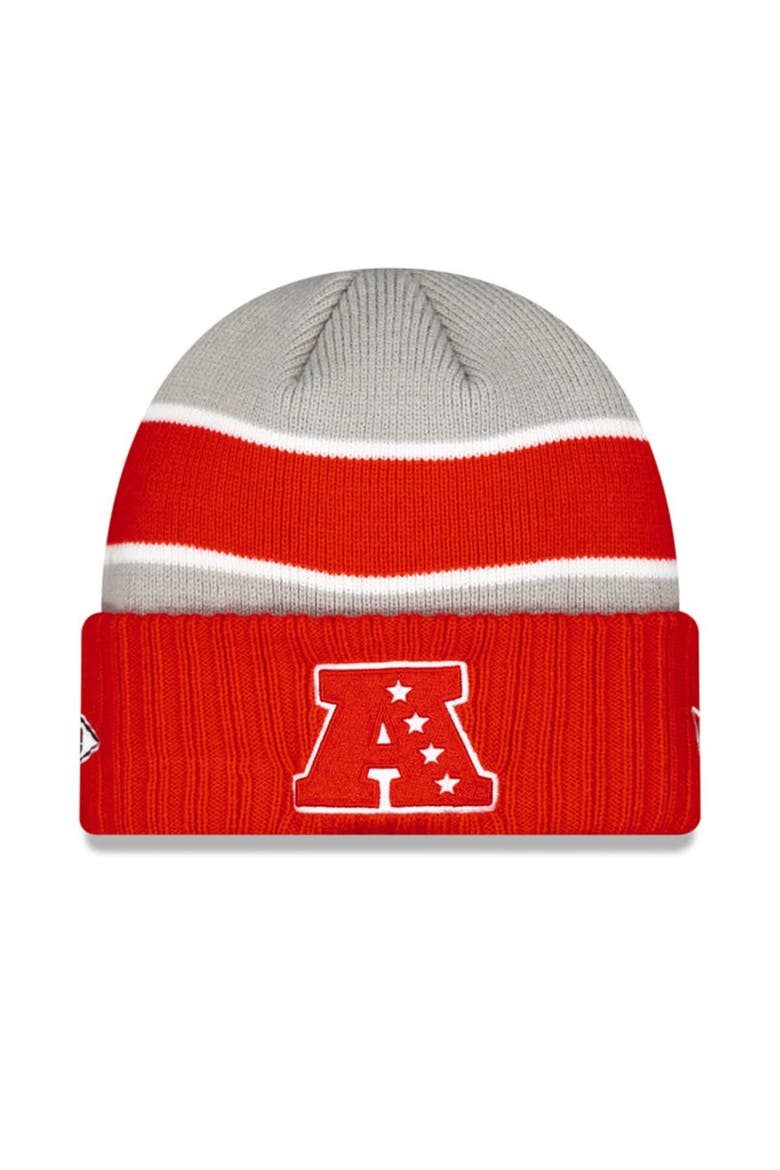 Men's New Era Gray Kansas City Chiefs 2024 NFL Pro Bowl Cuffed Knit Hat, Alternate, color, Gray