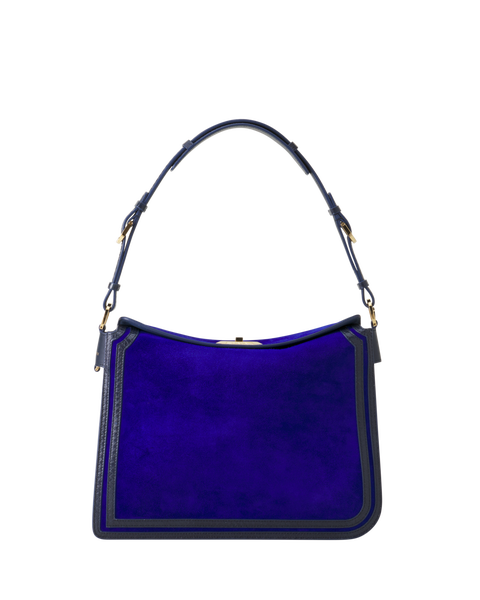 Compagnon Medium Asymmetrical Bag In Suede