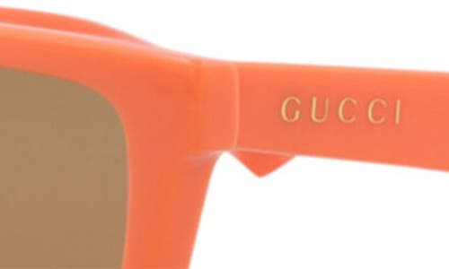 Gucci Square-frame Injection Sunglasses With Saddle Nose Bridge In Red