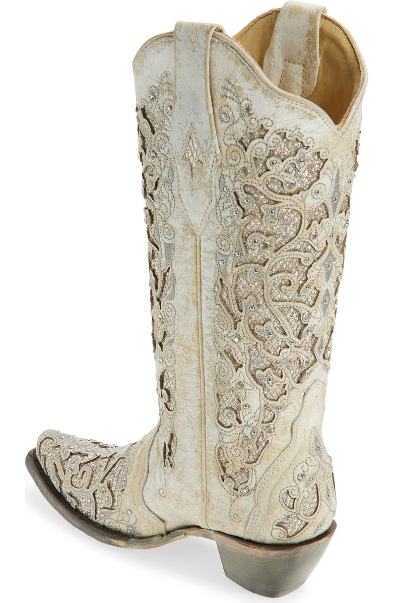 CORRAL Glitter Mid Calf Western Boot, Alternate, color,