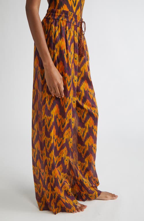 Ulla Johnson Azra Print Wide Leg Cover-up Pants