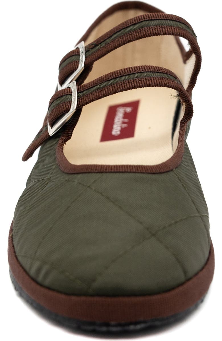 Gondolina Shoes Acqua Alta Mary Jane Waterproof Ballet Flats, Alternate, color, Muschio Green