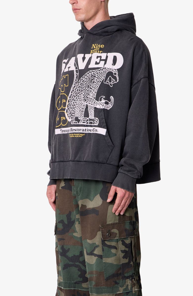 mnml Saved Cotton Graphic Print Hoodie, Alternate, color, 