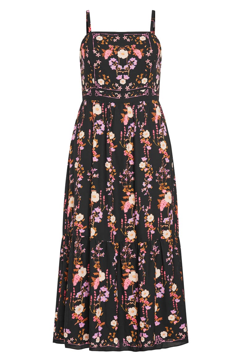 Molly Midi Sundress, Alternate, color, BOUQUET