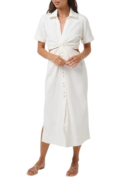 Everyday Cutout Maxi Shirtdress