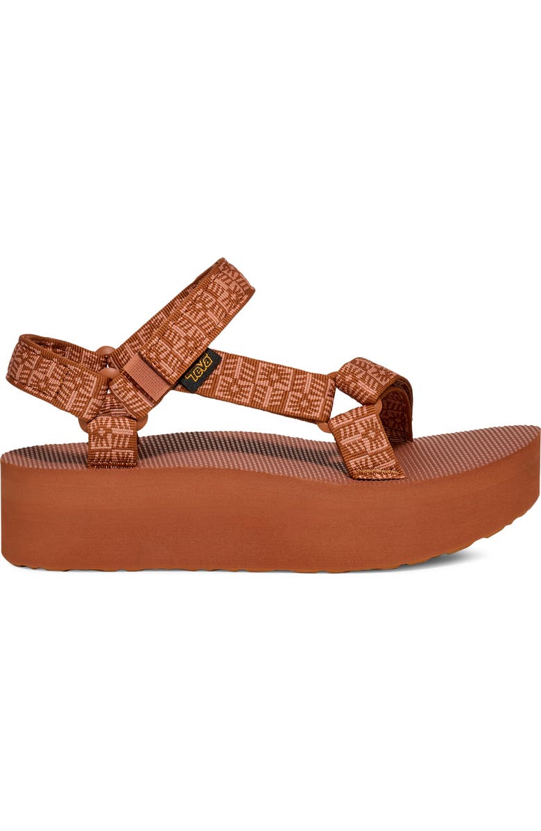 Teva Universal Platform Sandal, Alternate, color, Crafted Floral Vintage Brown