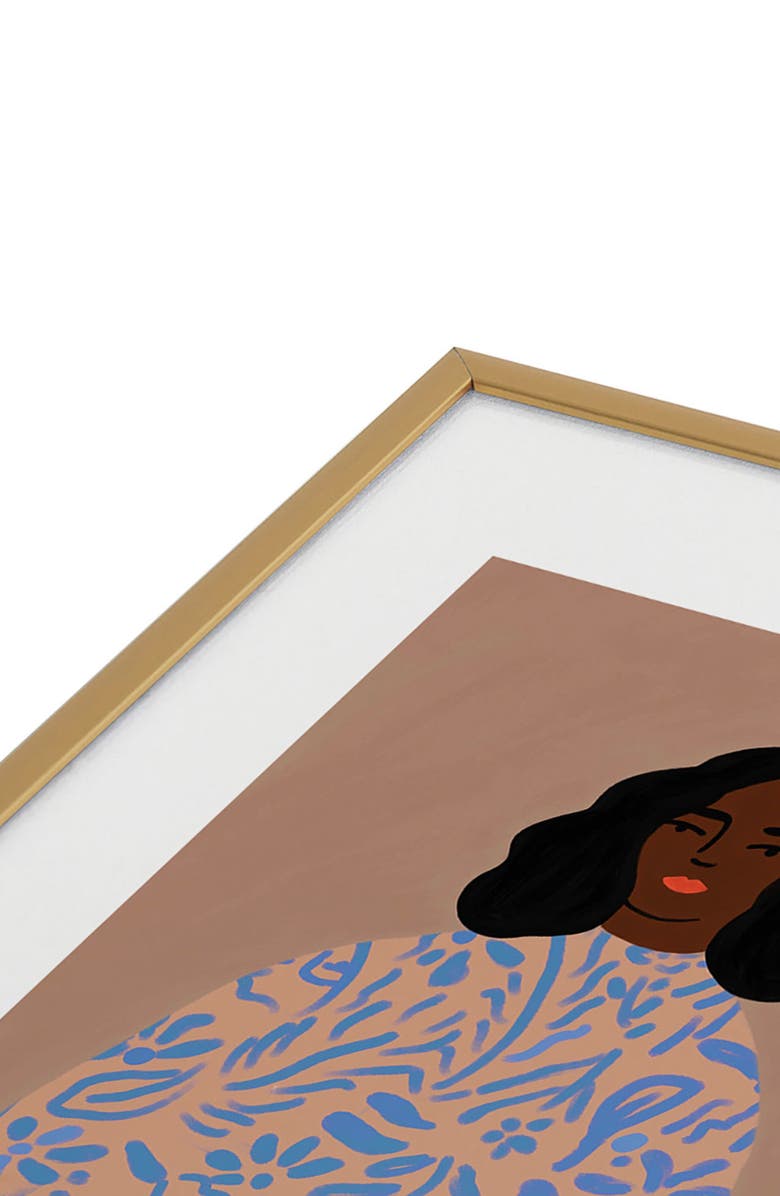 Deny Designs The Sweater Framed Art Print, Alternate, color, Blue