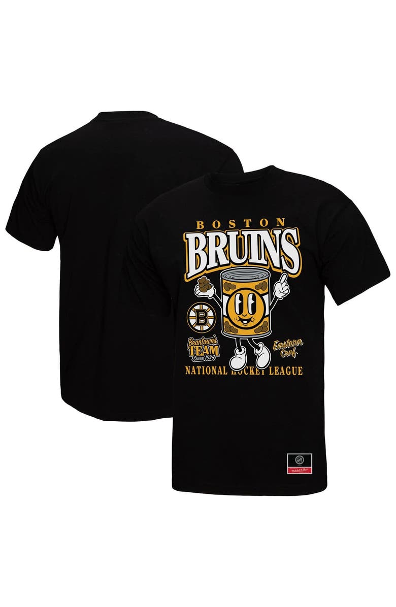 Mitchell & Ness Men's Mitchell & Ness Black Boston Bruins Local Food T-Shirt, Main, color, Black