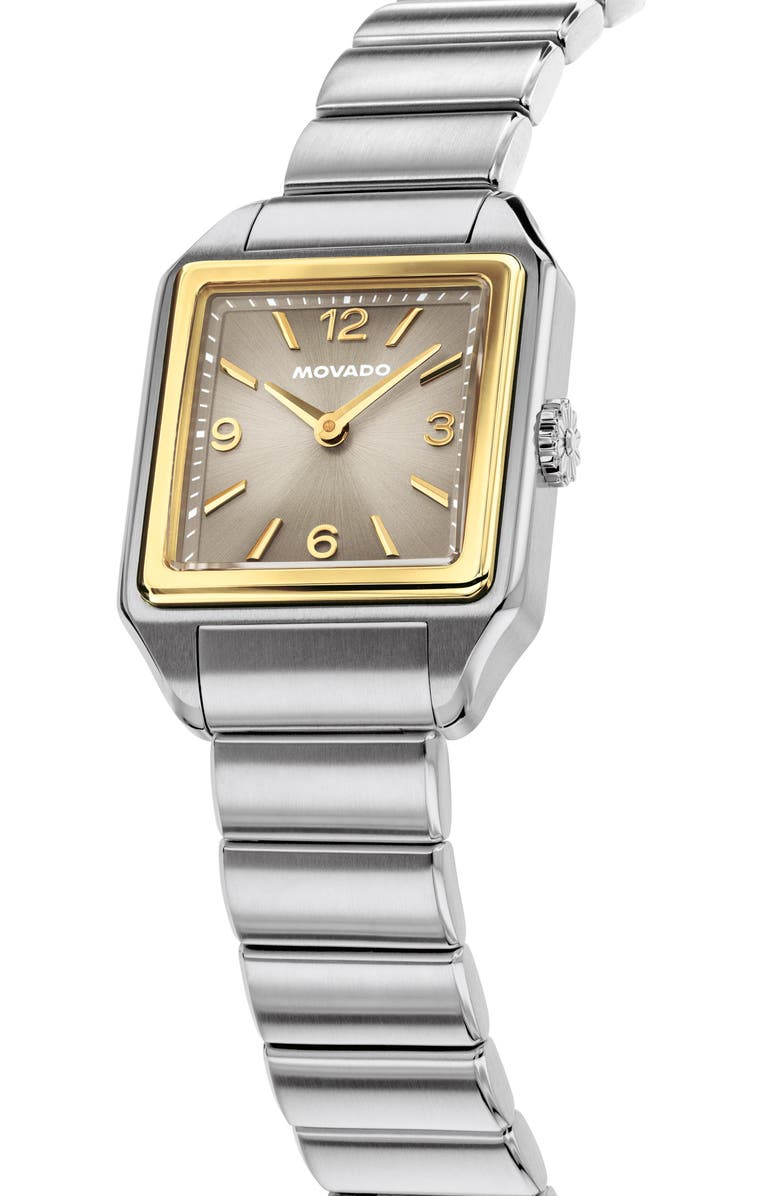 Movado The 1917 Bracelet Watch, 25mm x 34mm, Alternate, color, Gray