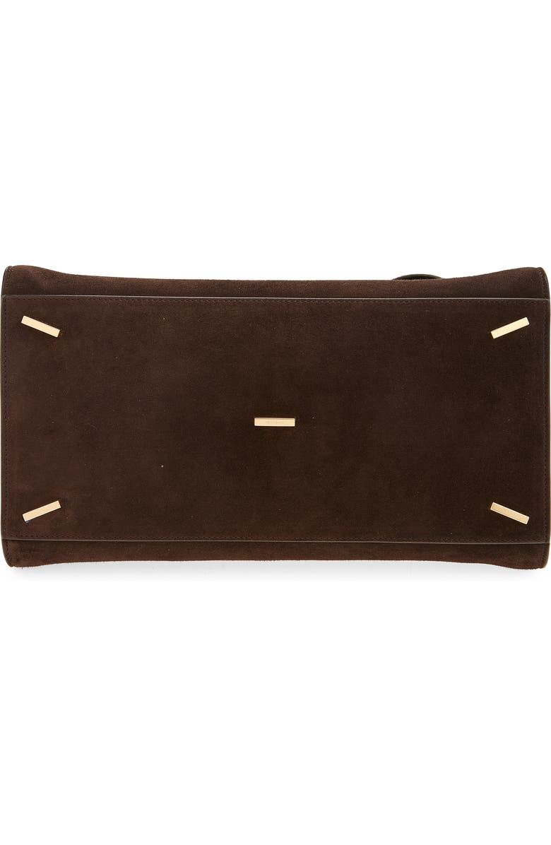 FERRAGAMO Small Hug Leather Top Handle Bag, Alternate, color, Testa Di Moro