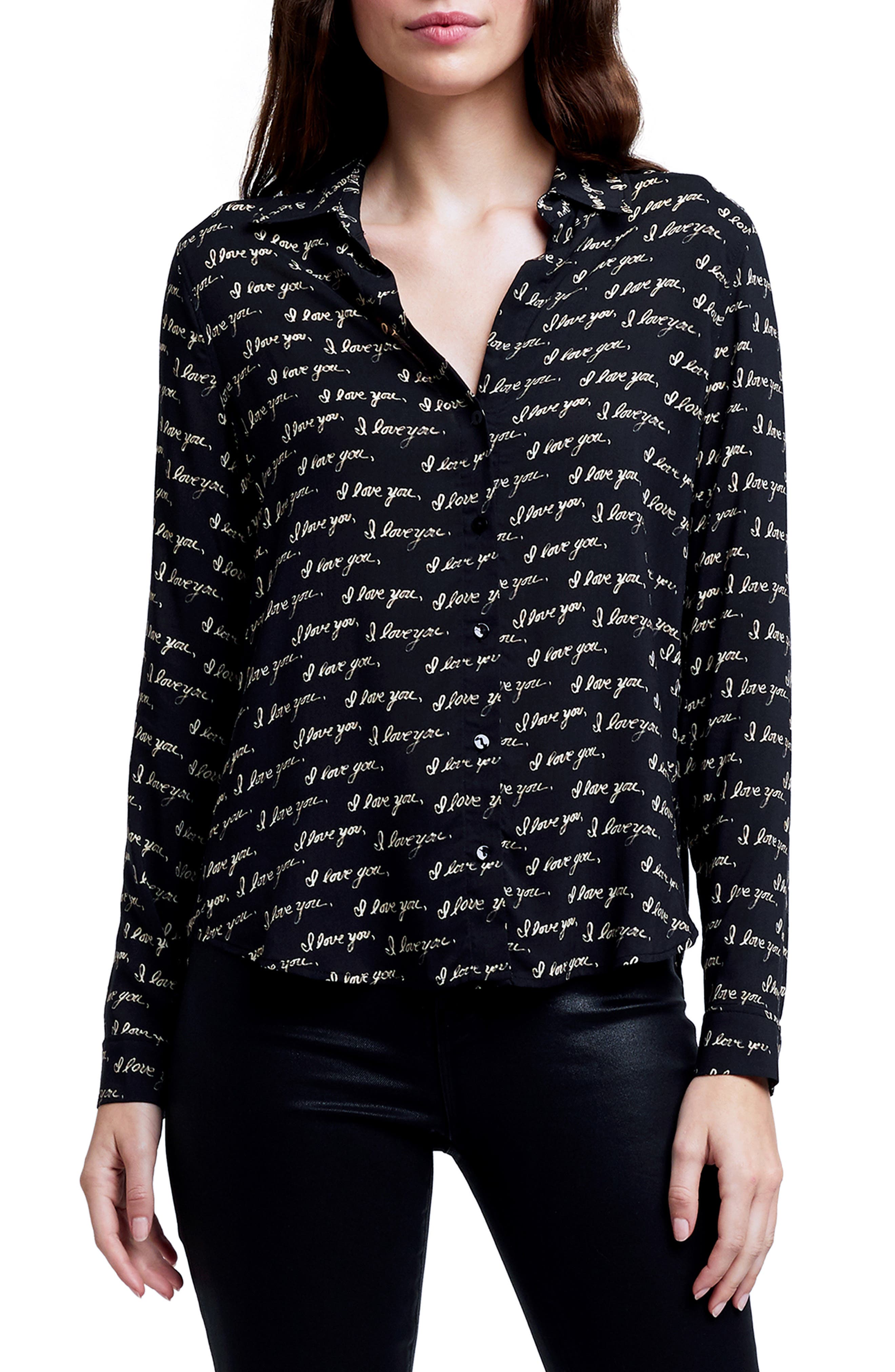 L'AGENCE Holly Button-Up Blouse (Women) | Nordstromrack