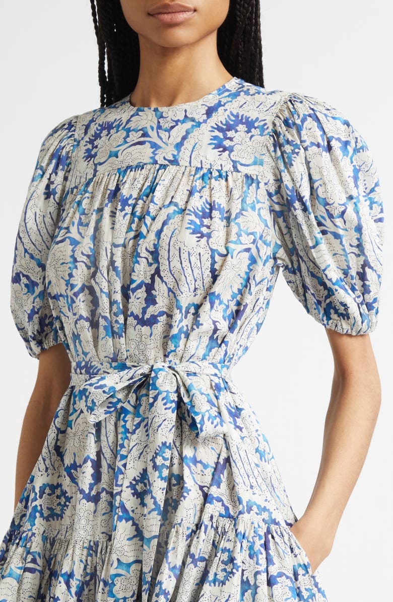 Ulla Johnson Rosalie Puff Sleeve Minidress, Alternate, color, Ciel