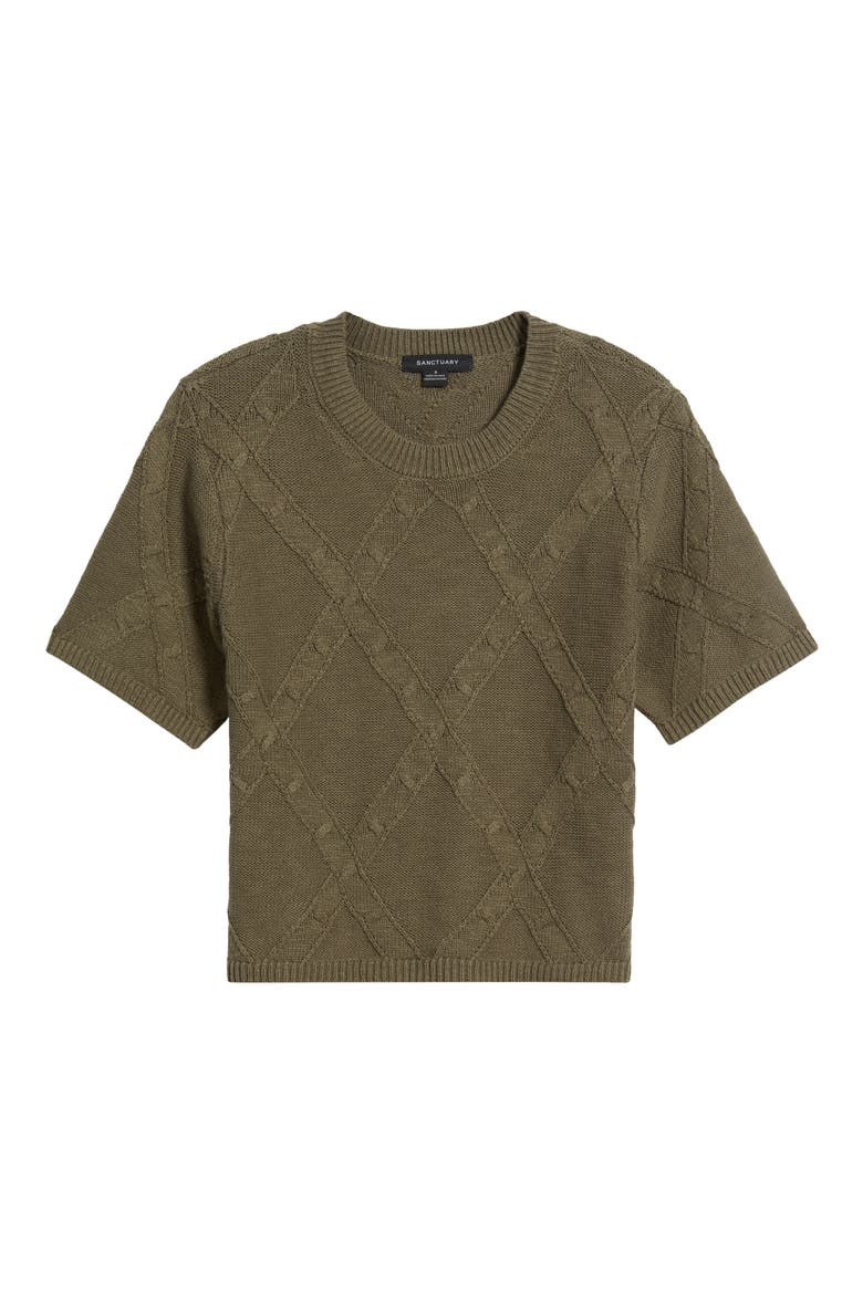 Diamond Stitch Sweater, Alternate, color, KALAMATA GREEN