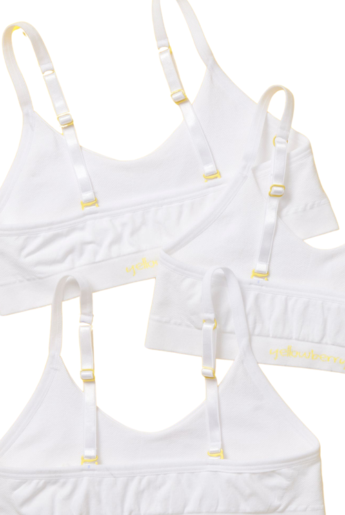 Yellowberry Tulip Seamless Bra 3pk In Snowflake