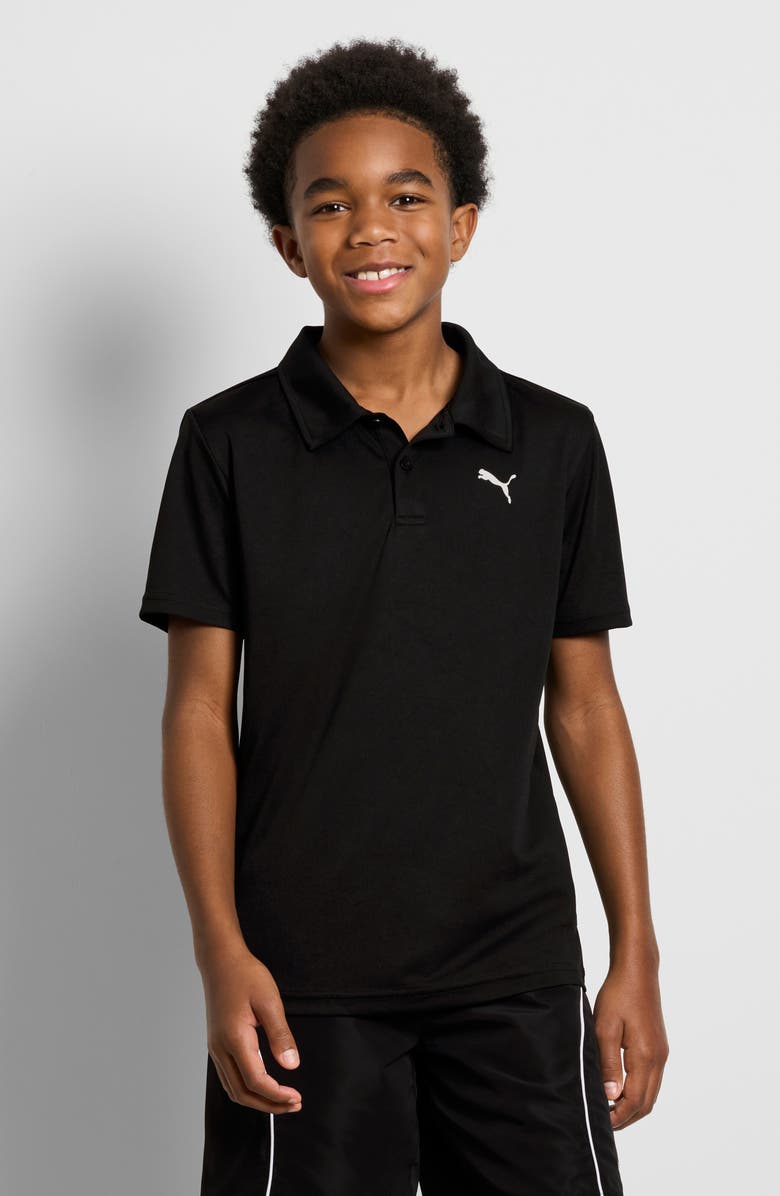 PUMA Kids' House of Graphics Performance Polo, Alternate, color, Black