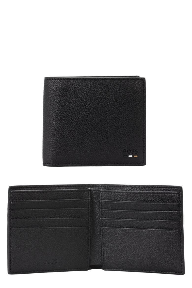 Ray Faux Leather Bifold Wallet, Main, color, BLK