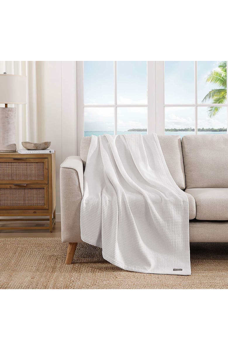 Tommy Bahama Woven Blanket, Alternate, color, White