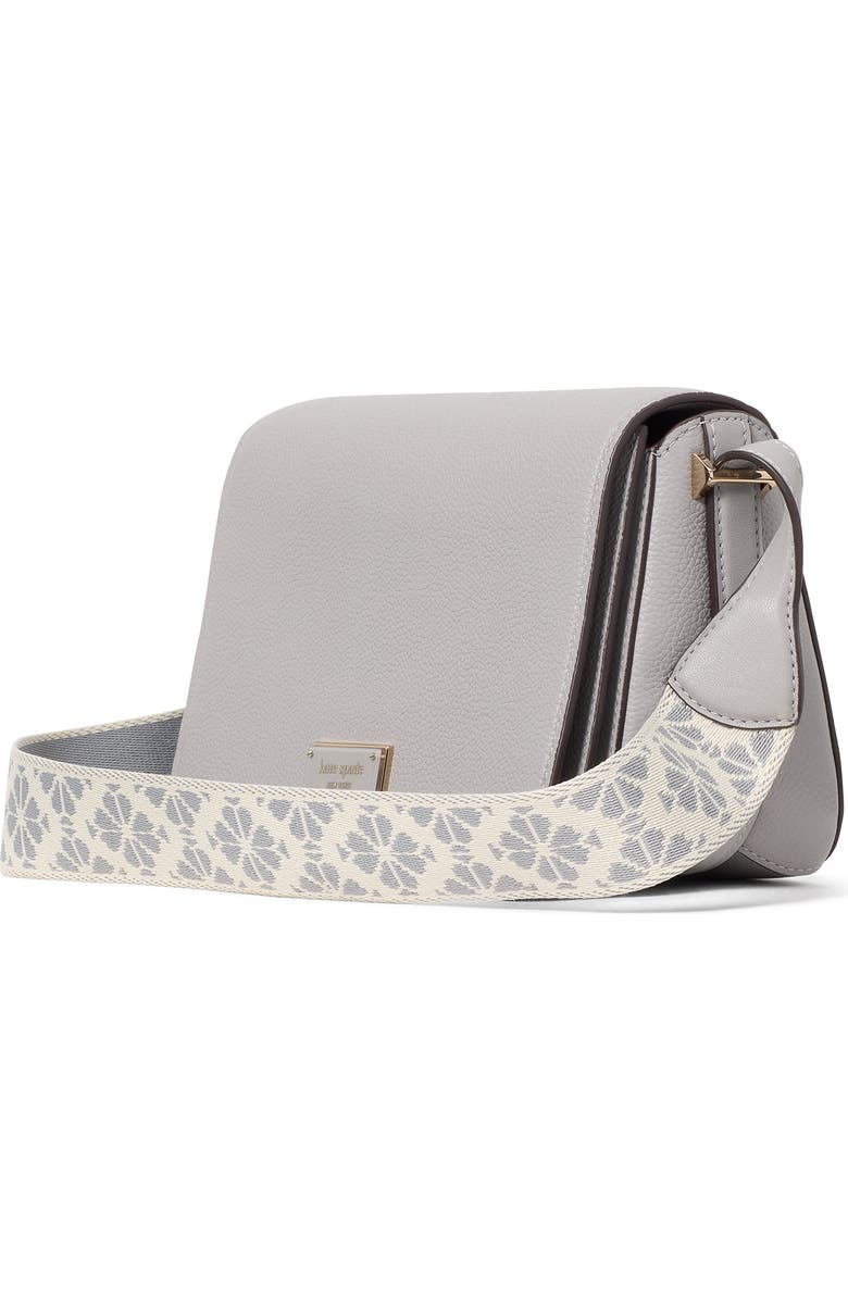 Kate Spade New York small liv pebble leather flap crossbody bag, Alternate, color,