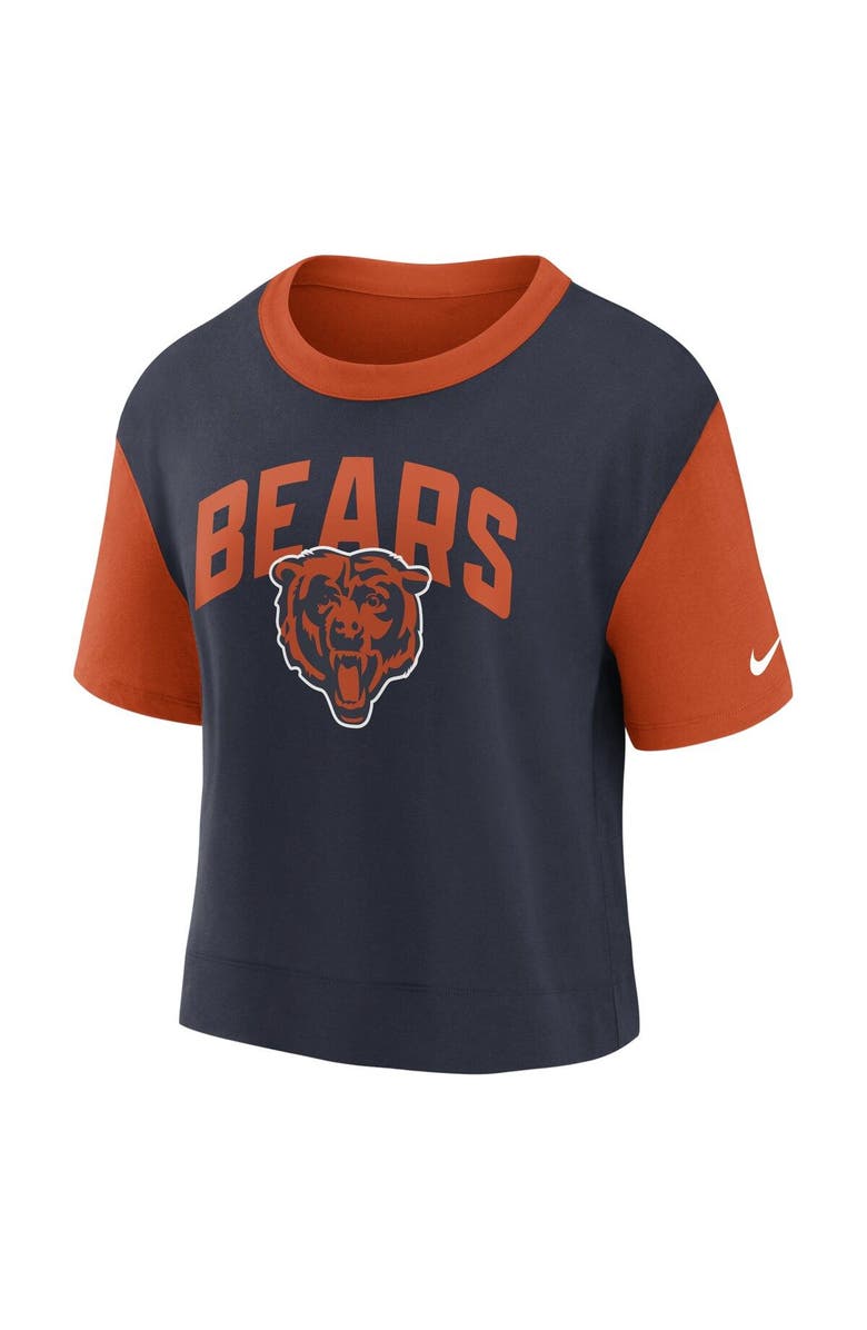 Nike Women's Nike Orange/Navy Chicago Bears High Hip Fashion T-Shirt, Alternate, color,
