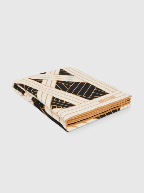 Missoni Nastri 135x190 Cm Wool In Black & White