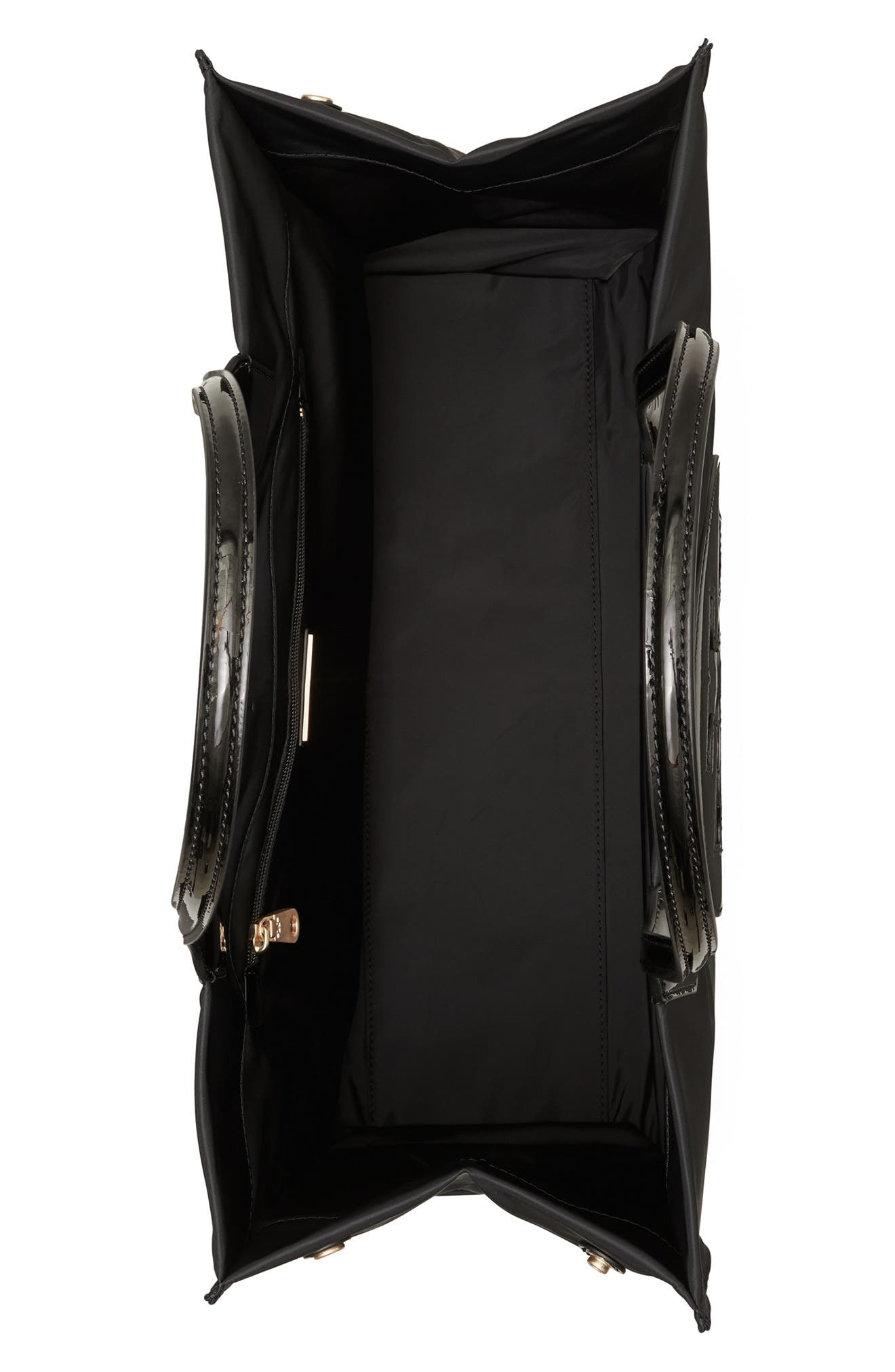 Tory Burch Ella Patent Nylon Tote, Alternate, color, 