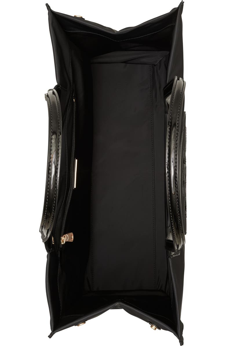 Tory Burch Ella Patent Nylon Tote, Alternate, color,