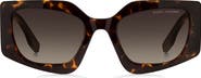 Marc Jacobs 53mm Gradient Rectangular Sunglasses