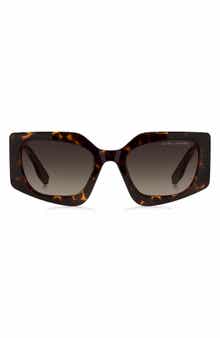 53mm Gradient Rectangular Sunglasses