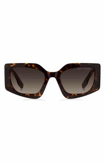 53mm Gradient Rectangular Sunglasses