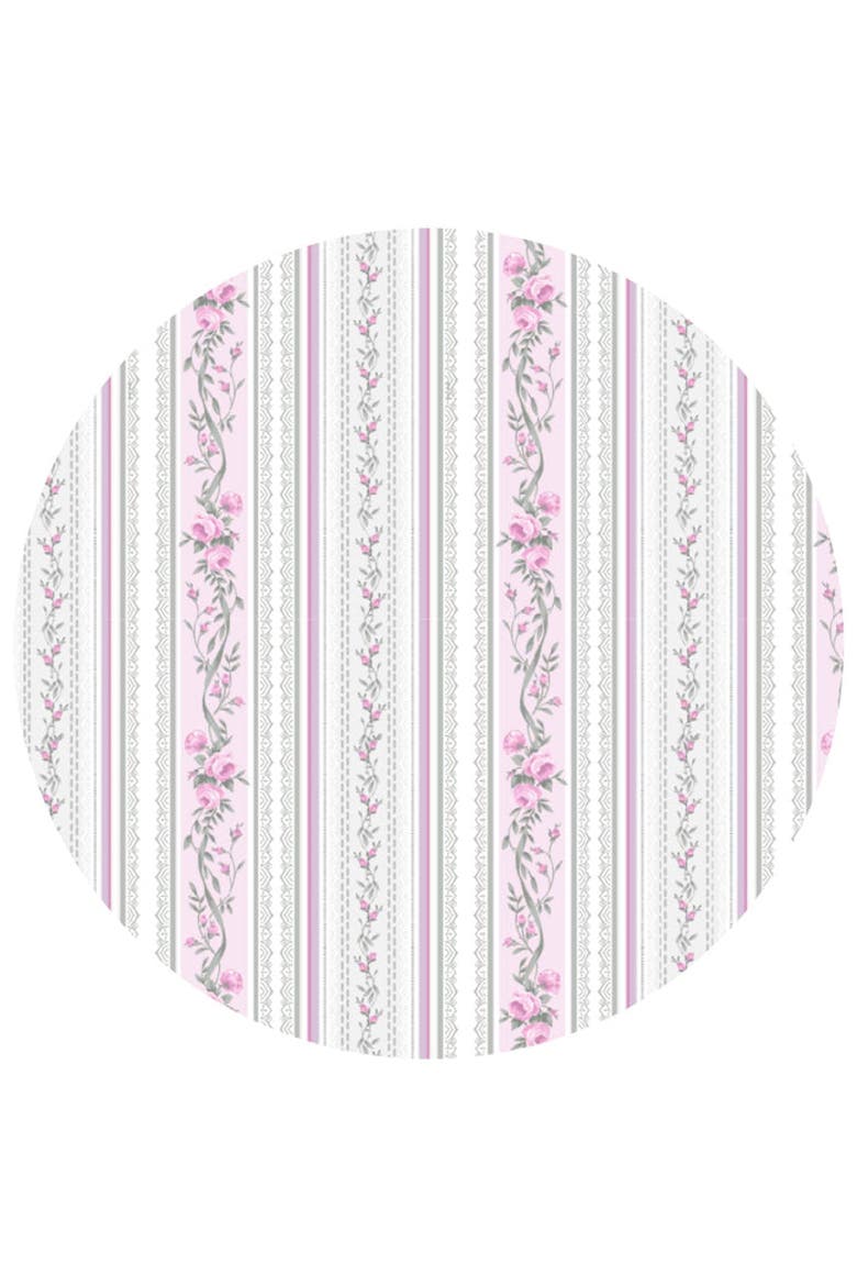 Victorian Floral Ruffled Zippered Footie, Alternate, color, Pink