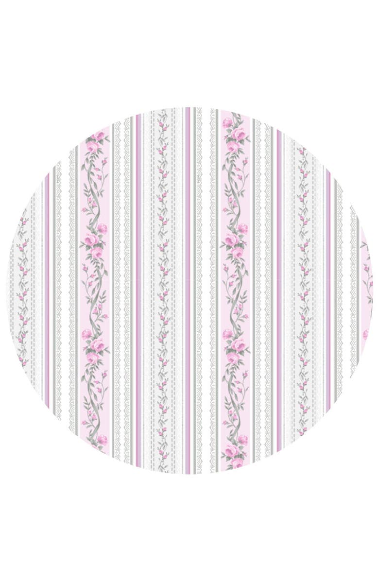 Lev Baby Victorian Floral Ruffled Zippered Footie, Alternate, color, Pink