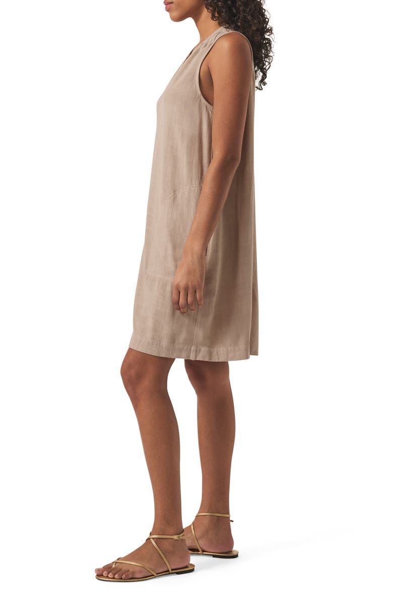 Mary Ann Sleeveless Shift Dress, Alternate, color, FAWN