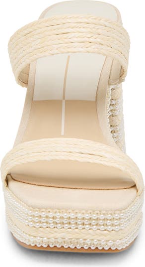 Alani Faux Pearl Platform Sandal