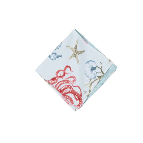 C & F Home C&f Home Behari Cotton Reversible Napkin Set Of 6 In Blue