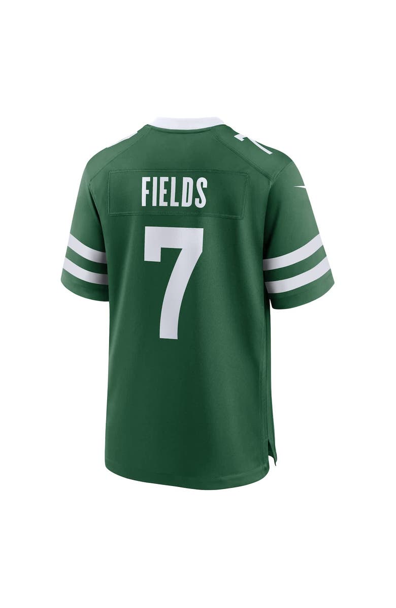 Nike Men's Nike Justin Fields Legacy Green New York Jets Game Player Jersey, Alternate, color, Green