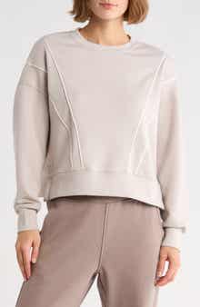 YOGALICIOUS High Society Scuba Crop Sweatshirt