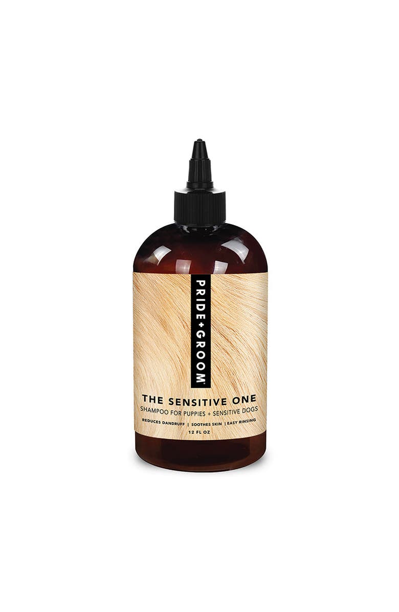 PRIDE+GROOM The Sensitive One Hypoallergenic Dog & Puppy Shampoo - With Hemp Oil, Aloe & Oatmeal For Sensitive Skin, Alternate, color, Brown