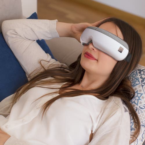 Miko Gaze Eye Massager With Heat & Bluetooth In White