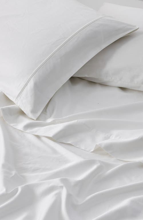 Verlee Cotton Sateen Sheet Set In White
