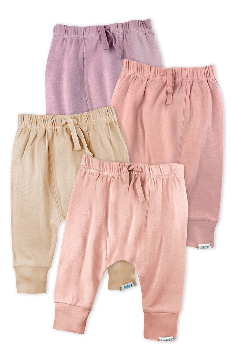 BUTTERBLU Jordan Set of 4 Assorted Organic Cotton Joggers, Main, color, Sorbet