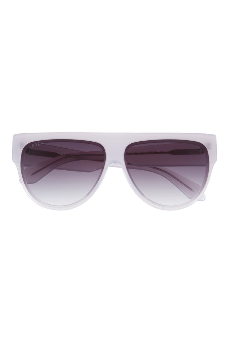 Georgie 58mm Gradient Shield Sunglasses, Main, color, THISTLE / GREY GRADIENT