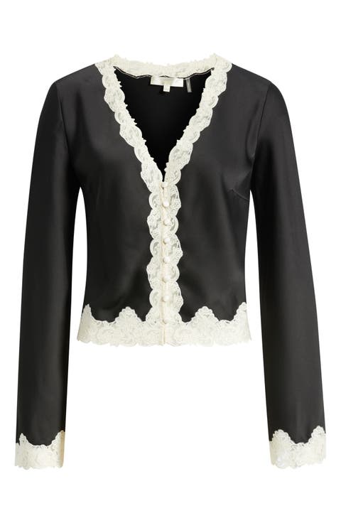 Fioretta Lace Trim Top