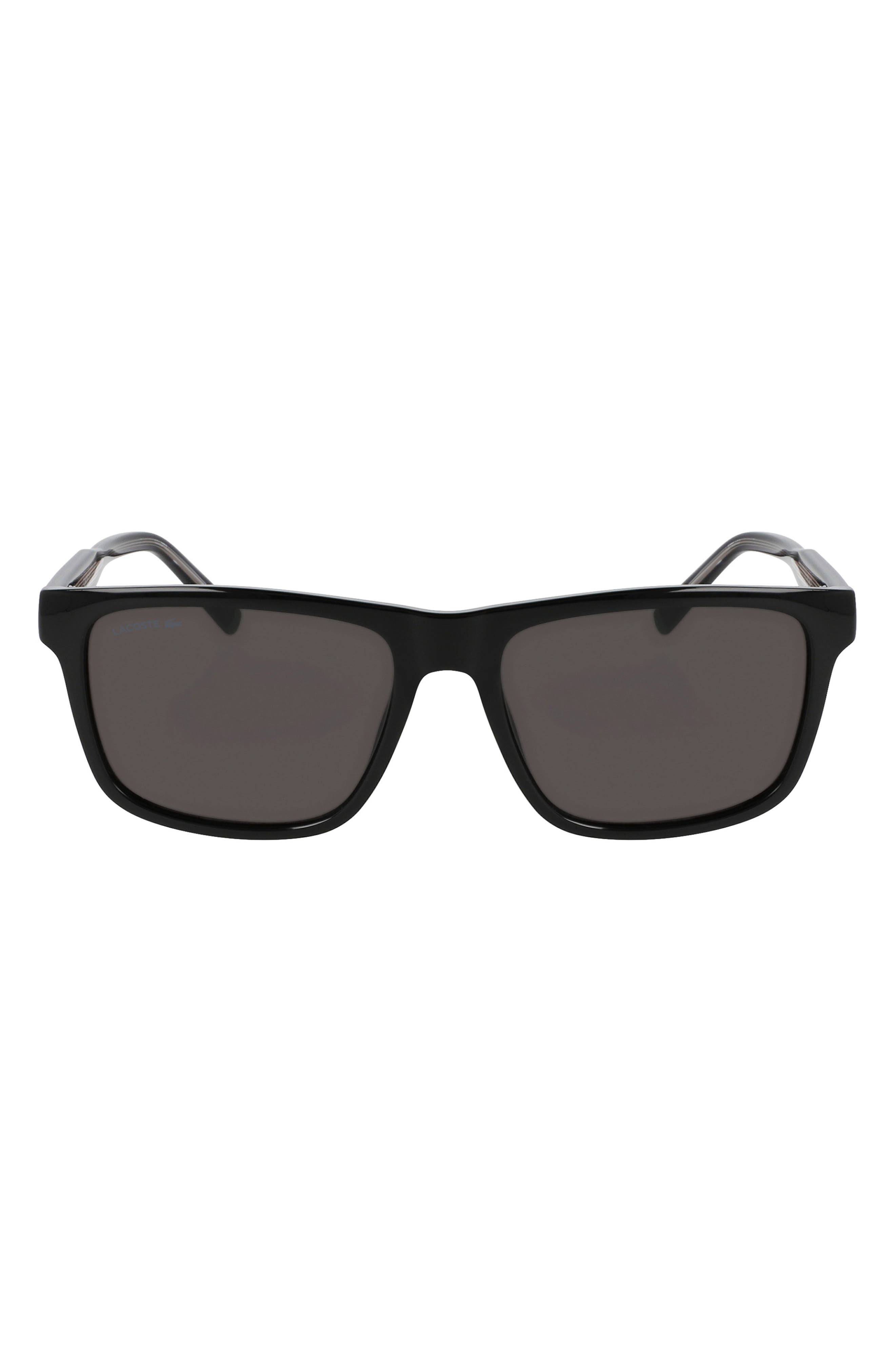 Lacoste Casual Elegance 56mm Rectangular Sunglasses