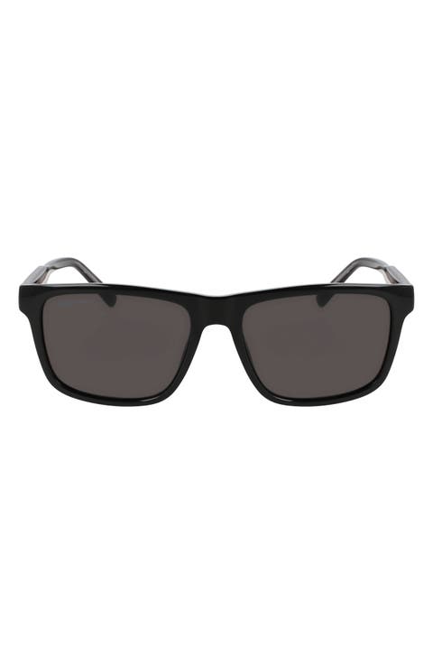 Casual Elegance 56mm Rectangular Sunglasses