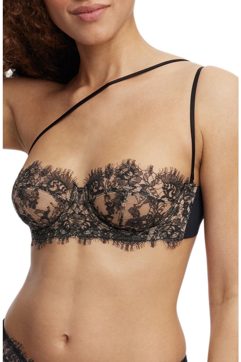 Entice Strapless Multi-way Underwire Bra, Alternate, color, Black/Nylon