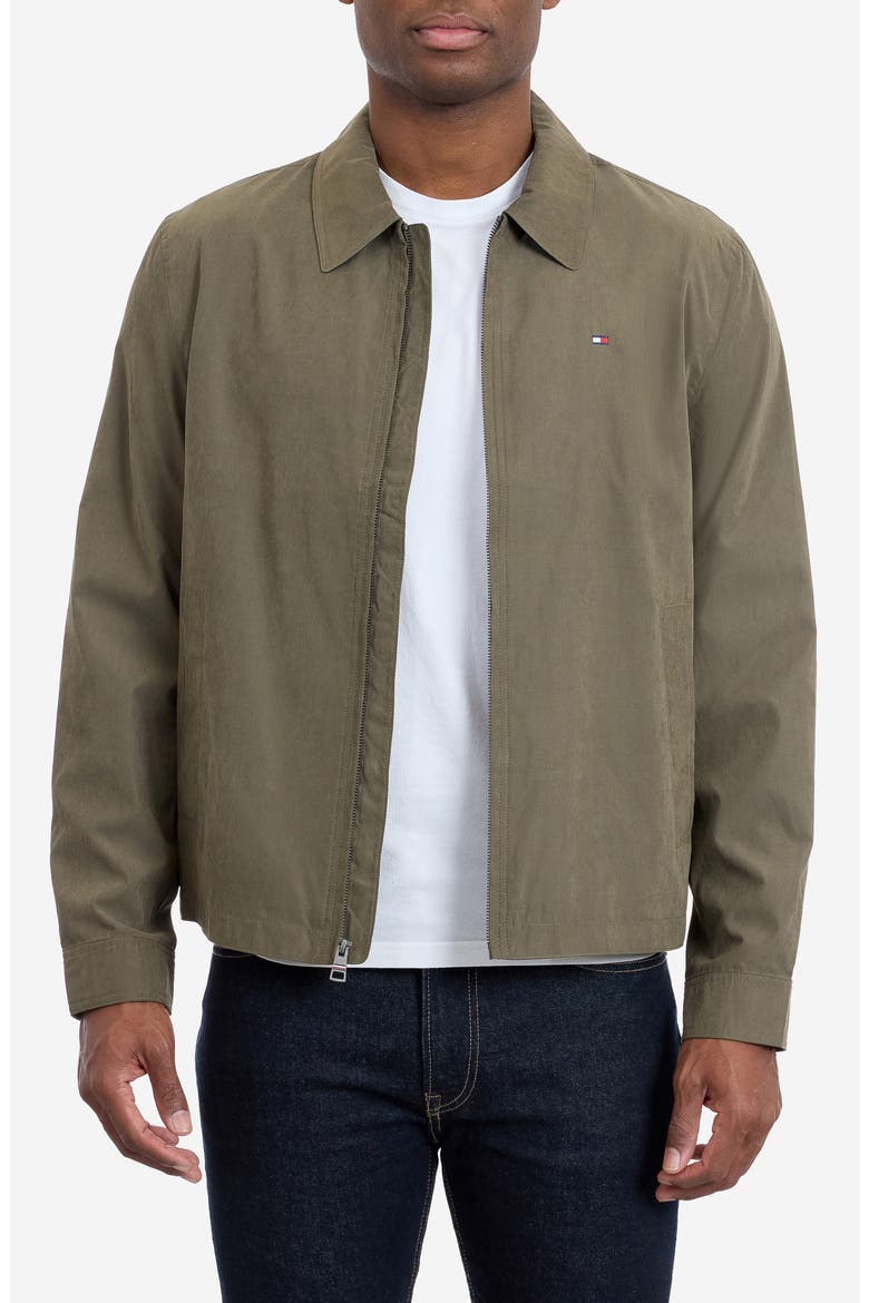 Microfiber Golf Jacket, Main, color, OLIVE